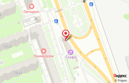 Супермаркет Магнит в Центральном округе на карте