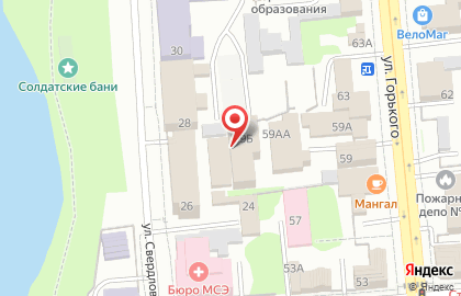 Охранное предприятие Партнер-1 на улице Максима Горького на карте