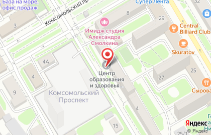 Учебный центр Магистр на Площади Гарина-Михайловского на карте