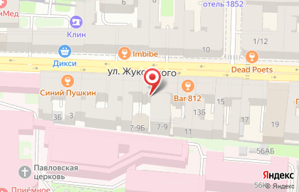 Медицинский центр AesteticaMed на улице Жуковского на карте