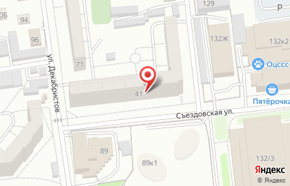 Салон-парикмахерская Тет-а-тет на Съездовской улице на карте