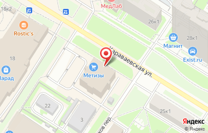Гипермаркет входных и межкомнатных дверей Все Двери Здесь на Караваевской улице на карте