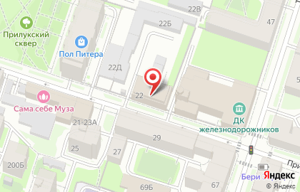 Зеленый забор на карте