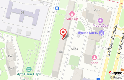 Парикмахерская Eva на метро Новогиреево на карте