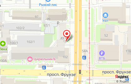 Нотариус Бреткина Э.В. на Комсомольском проспекте на карте