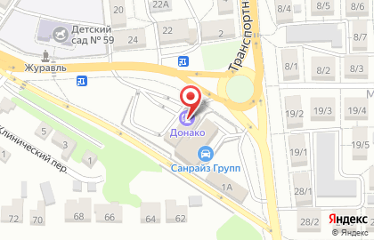 Автомойка Донако в Центральном районе на карте