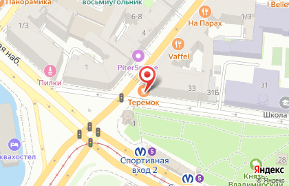 Ресторан домашней кухни Теремок в Петроградском районе на карте