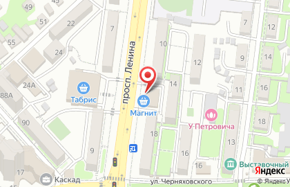Банкомат СМП Банк на проспекте Ленина, 18а на карте