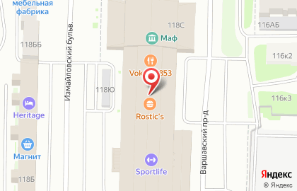 Ресторан быстрого питания KFC в ТЦ Варшавский экспресс на карте