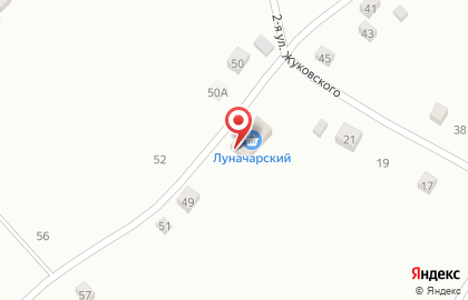 Продуктовый магазин Луначарский на карте
