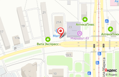 Магазин в Челябинске на карте