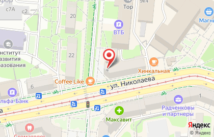 Арт-кондитерская Valure Baker на улице Николаева на карте