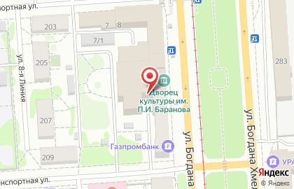 ОАО Банкомат, Газпромбанк на улице Богдана Хмельницкого на карте