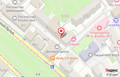 Арт-маркет для художников и творческих людей Красный Карандаш в Гусятниковом переулке на карте