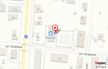 Гипермаркет Магнит на улице Гагарина на карте