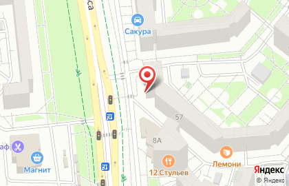 Служба доставки готовых блюд Кенгуру на улице Щорса на карте