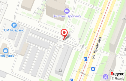 Автостоянка Мгса на улице Кулакова на карте