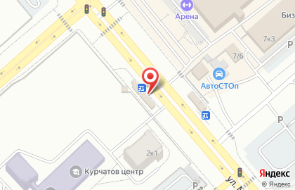 Цветочный дворик в Курчатовском районе на карте