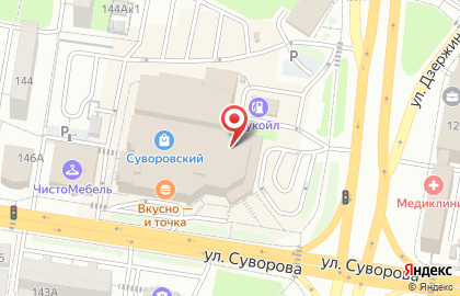 Телекоммуникационная компания МТС на улице Суворова на карте