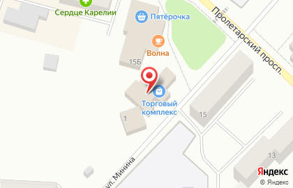 Торговый комплекс в Кеми на карте