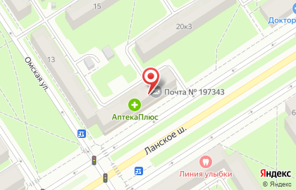 Магазин овощей и фруктов в Приморском районе на карте