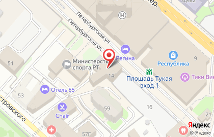 Ресторан Европа на Петербургской улице на карте