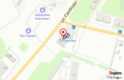 Супермаркет Пятёрочка в Вокзальном переулке на карте