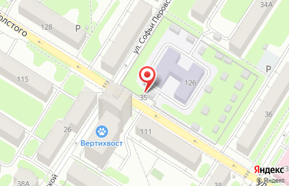 Киоск по ремонту обуви на улице Л.Толстого на карте