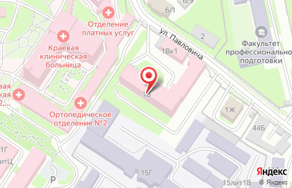 Госпиталь МСЧ МВД в Индустриальном районе на карте