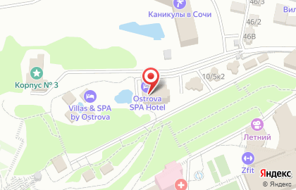 Отель Острова Спа на карте
