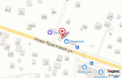 Продуктовый магазин Удачный в Кировском районе на карте