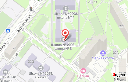 Школа №2098 им. Героя Советского Союза Л.М. Доватора многопрофильный образовательный центр с дошкольным отделением в Западном Дегунино на карте