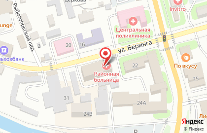 Городская поликлиника в Петропавловске-Камчатском на карте