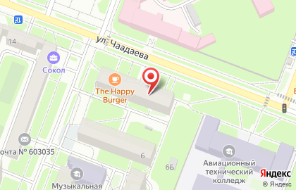 Похоронный дом Обелиск на улице Чаадаева на карте