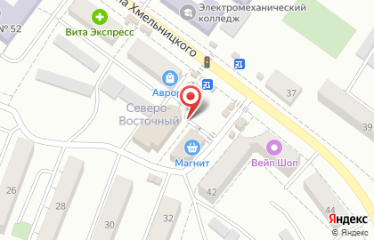 Банкомат Центрально-Черноземный банк Сбербанка России на улице Богдана Хмельницкого на карте