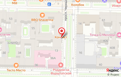 Ресторан домашней кухни Теремок на проспекте Чернышевского на карте