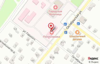 Николаевская центральная районная больница на Октябрьской улице на карте
