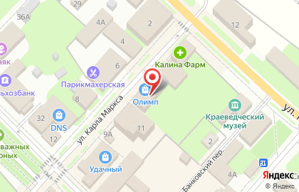 Магазин алкогольной продукции Эконом на улице Карла Маркса на карте