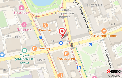 Трамвай-трактир Аннушка на улице Покровка на карте