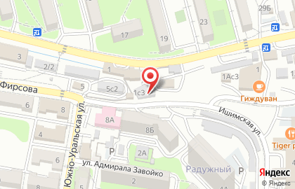 Кузовной цех в Первореченском районе на карте