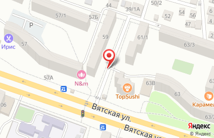 Первомайский район Киоск по продаже фруктов и овощей в Ростове-на-Дону на карте