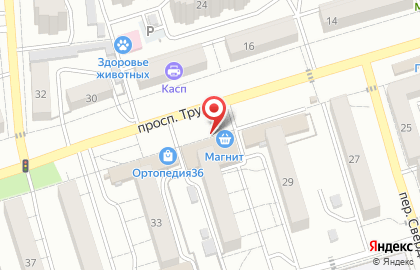 Киоск по продаже фруктов и овощей в Воронеже на карте