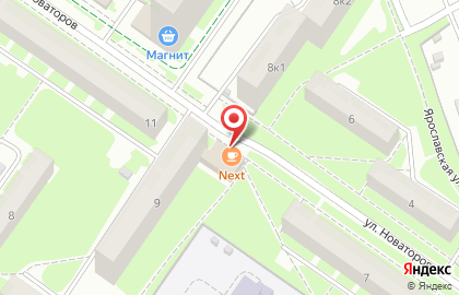 Кафе Next в Орджоникидзевском районе на карте