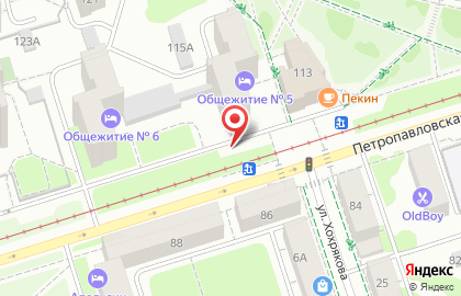 Сеть водоматов Серебряное озеро на Петропавловской улице на карте