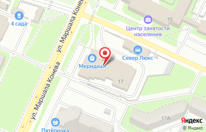 Торгово-монтажная компания МКМ на улице Маршала Конева на карте
