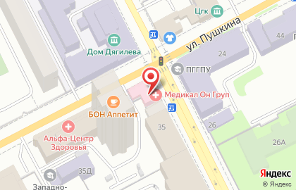 Международный медицинский центр Медикал Он Груп-Пермь на Сибирской улице на карте