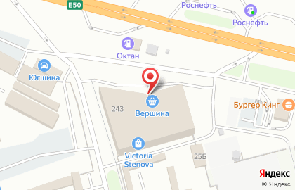 Торговый центр Вершина на Пятигорском шоссе на карте