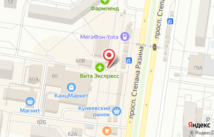 Киоск фастфудной продукции в Автозаводском районе на карте