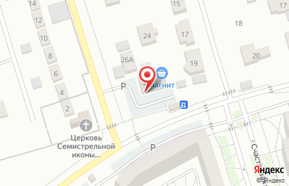 Супермаркет Магнит в Белгороде на карте