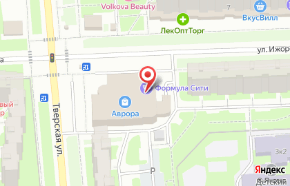 Перекресток в Колпино на карте